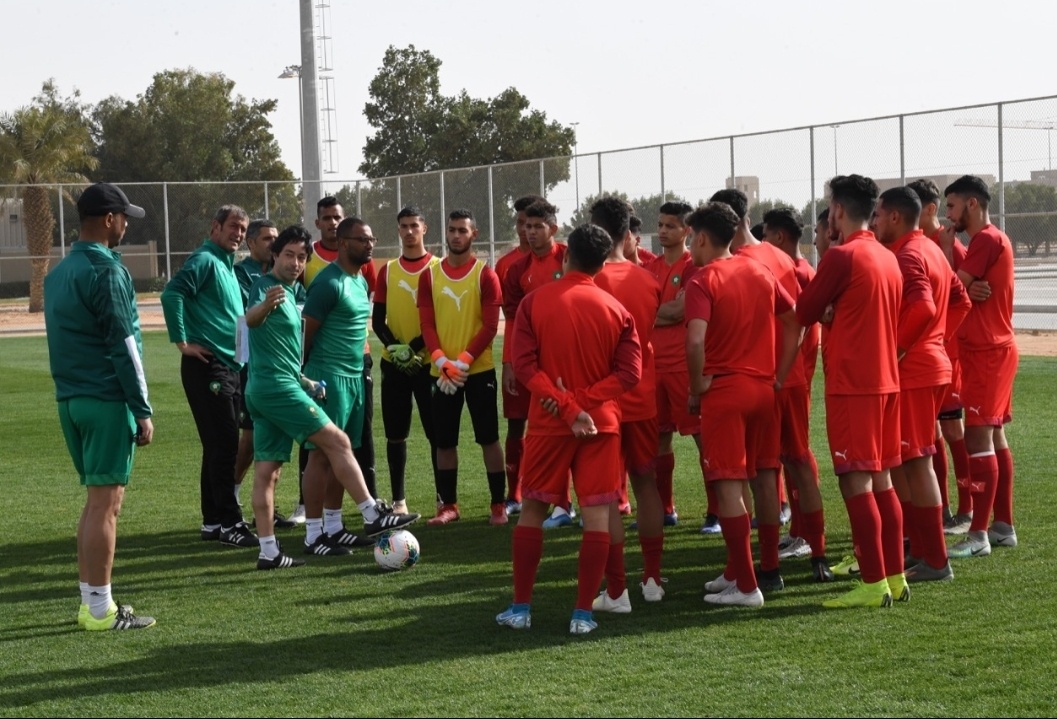 المنتخب الوطني لأقل من 20 سنة يخوض آخر حصة تدريبية قبل لقاء البحرين