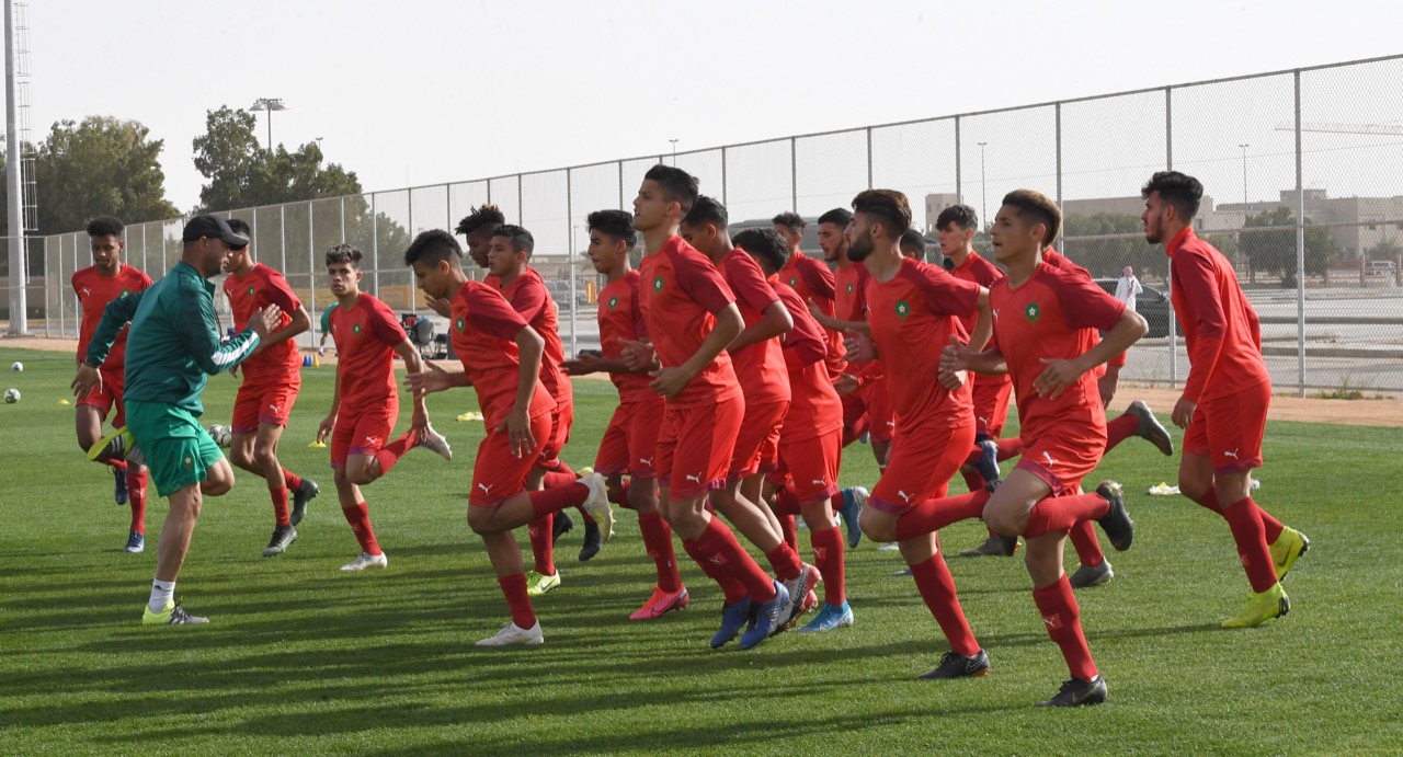 المنتخب الوطني لأقل من 20 سنة يخوض آخر حصة تدريبية قبل لقاء البحرين