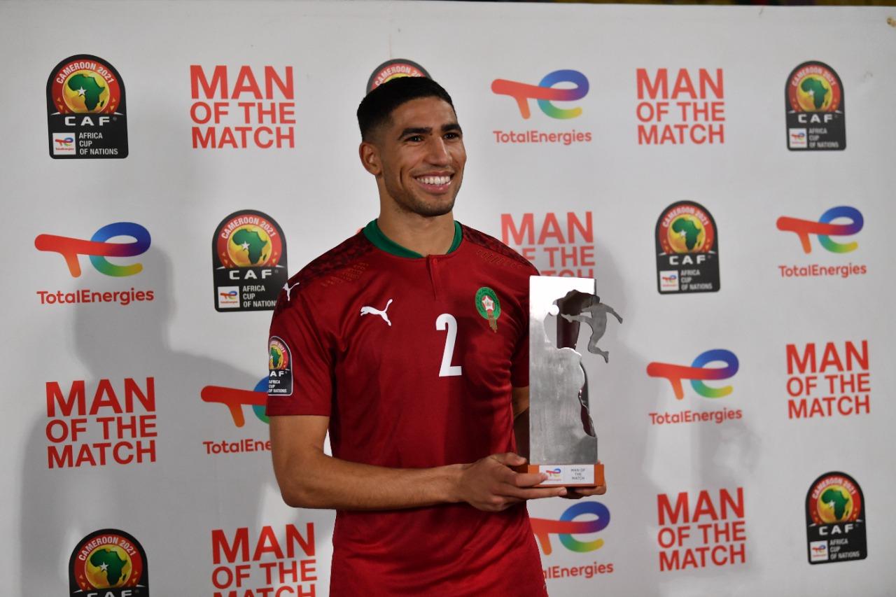 اختيار أشرف حكيمي أحسن لاعب في مباراة المنتخب الوطني أمام ملاوي