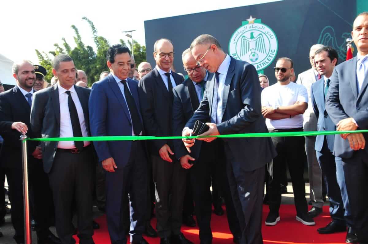 السيد فوزي لقجع يشرف على افتتاح اكاديمية الرجاء الرياضي