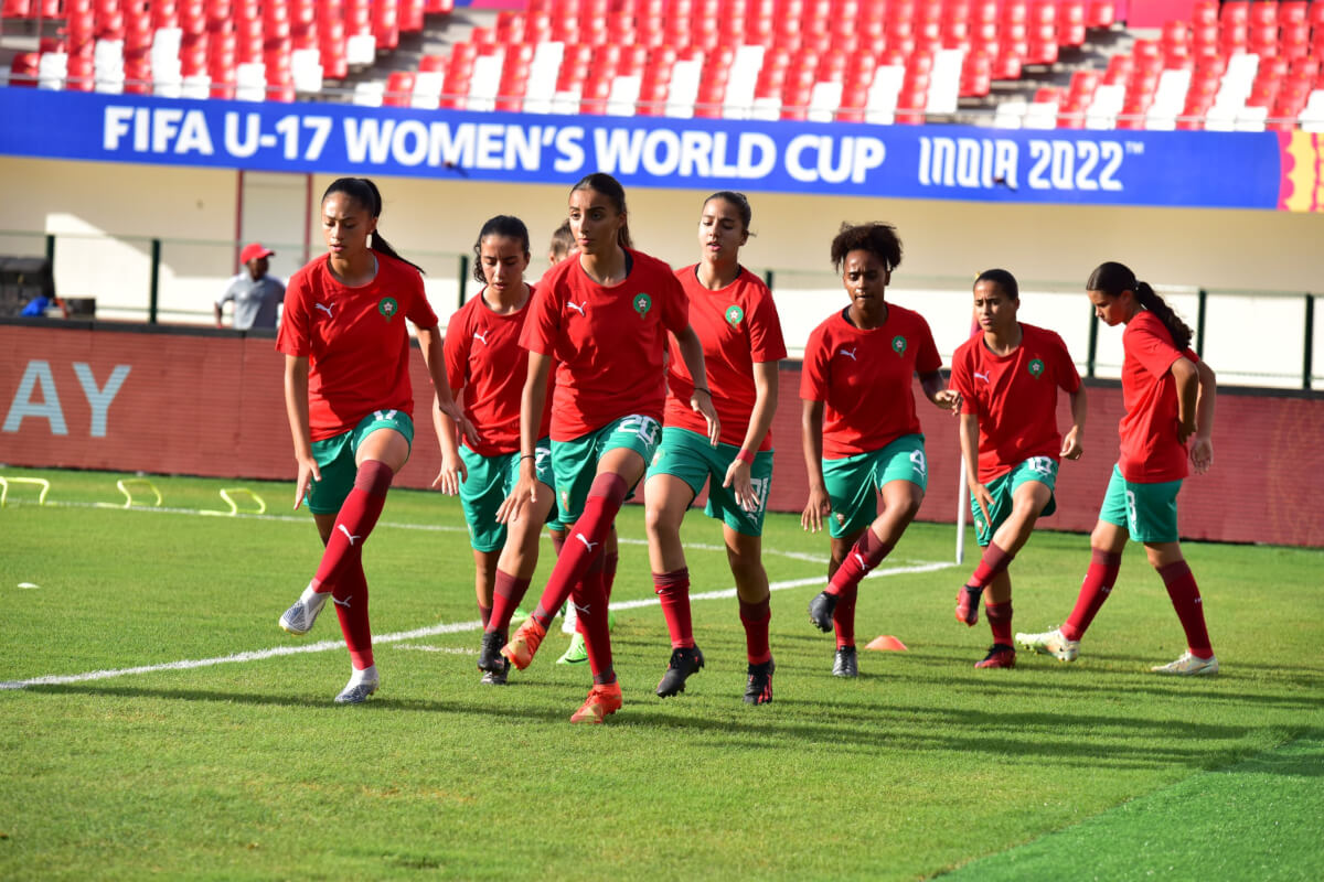 تشكيلة المنتخب الوطني لكرة القدم النسوية لأقل من 17 سنة أمام الهند
