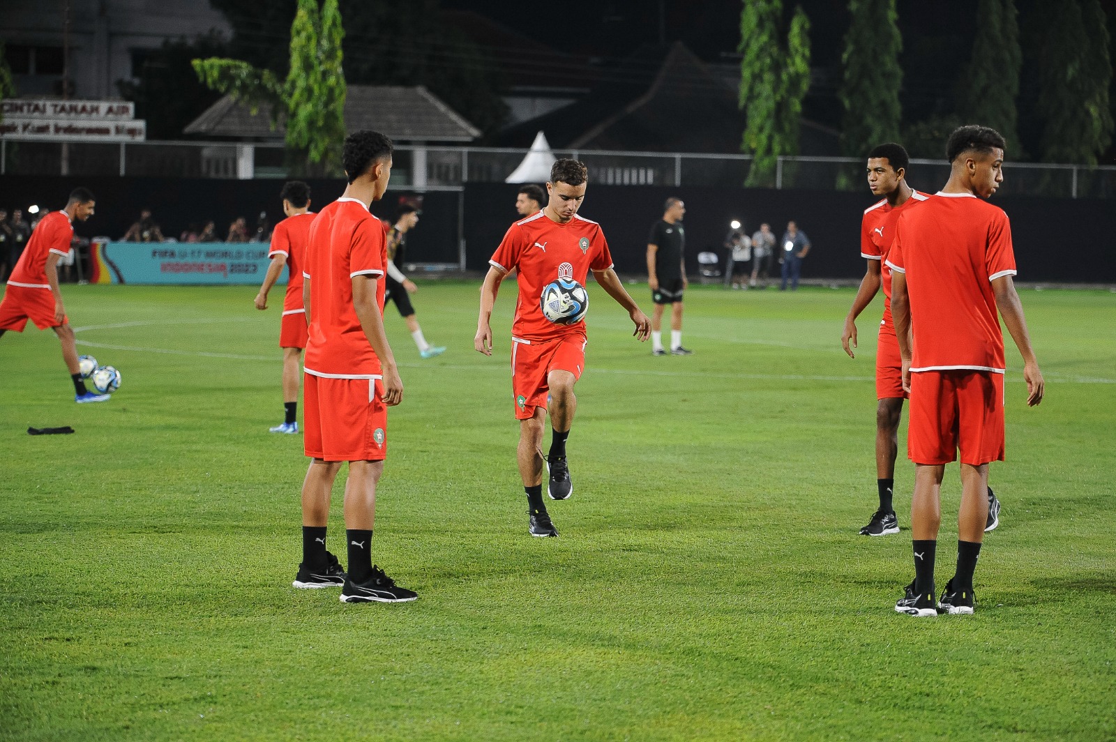 L’Equipe Nationale U17 se prépare pour la match de Mali